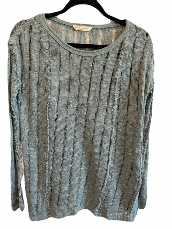 We The Free Tops - We the Free Cotton Blend Green Knit Long Sleeve Top - Small